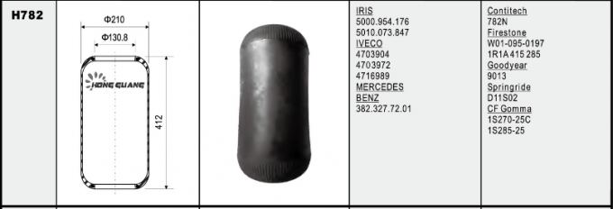 Весна воздуха Firestone W01-095-0197 Goodyear 8013 для тележек