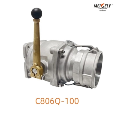 C806Q-100 Прочный выгрузочный шаровой клапан для тяжелых танковых грузовиков